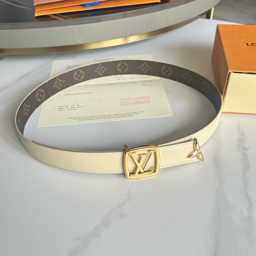 Louis Vuitton Belts Women Calfskin Cowhide Fall Collection