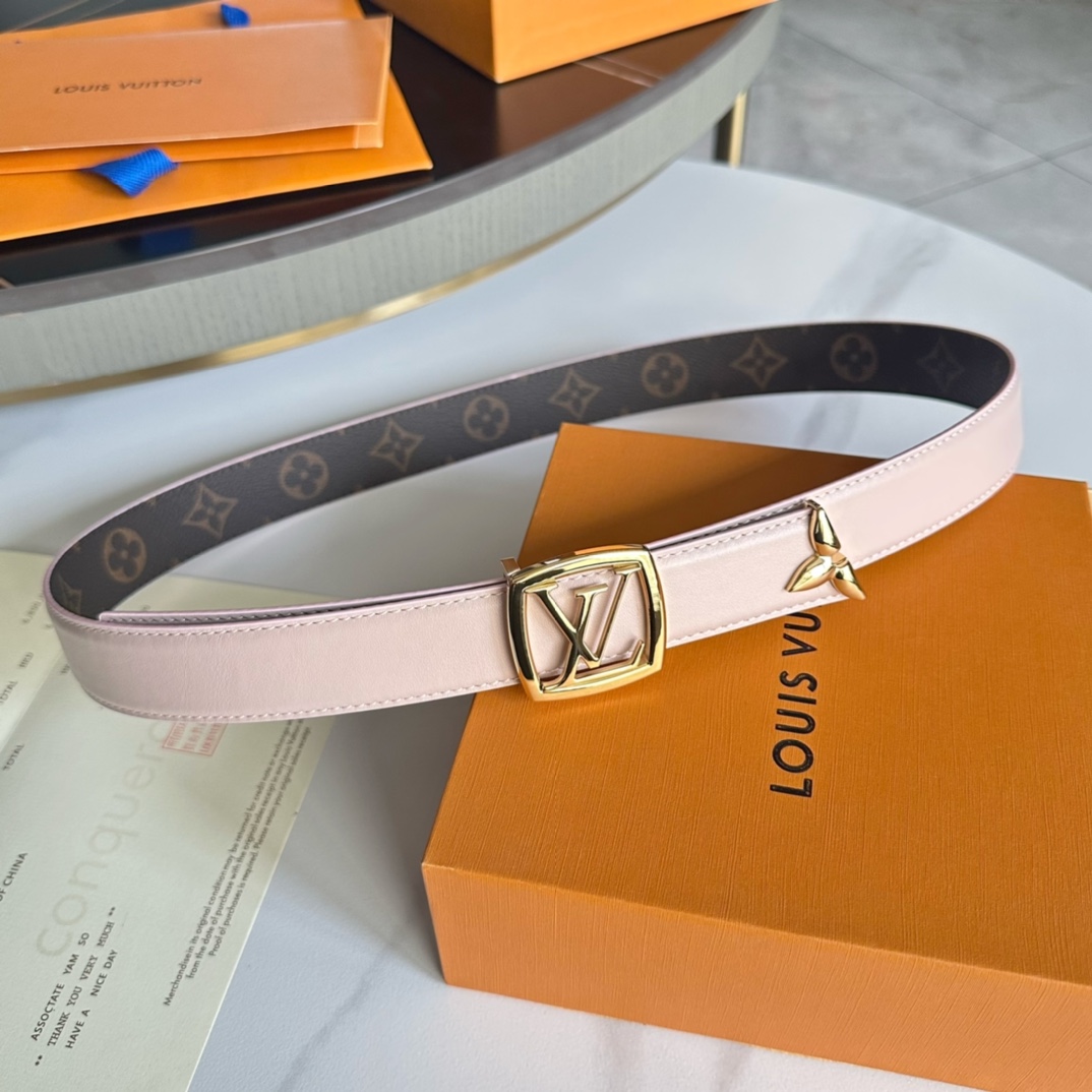 Louis Vuitton Belts Women Calfskin Cowhide Fall Collection