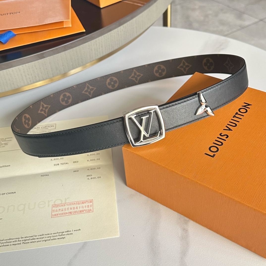 Louis Vuitton Belts Women Calfskin Cowhide Fall Collection