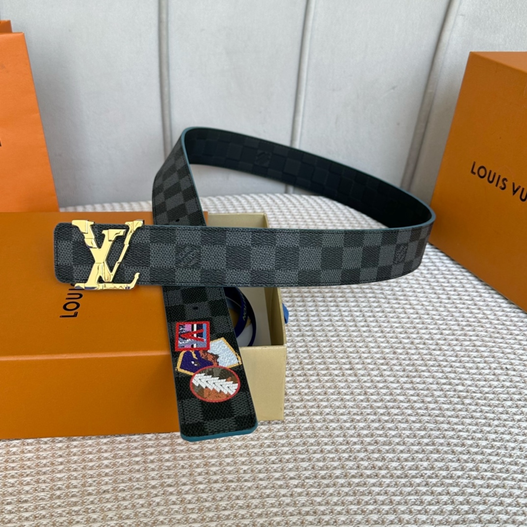 Louis Vuitton Belts Calfskin Cowhide