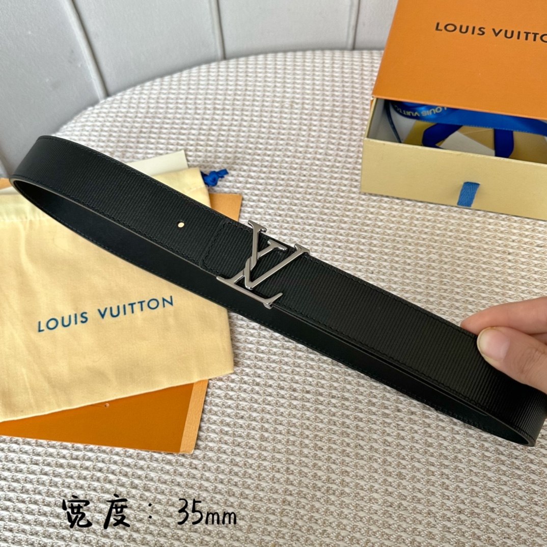 Louis Vuitton Belts Calfskin Cowhide