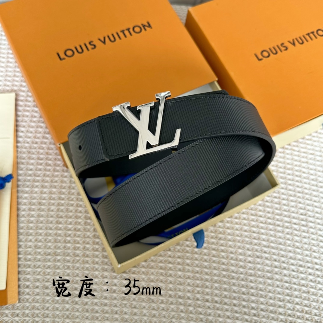 Louis Vuitton Belts Calfskin Cowhide