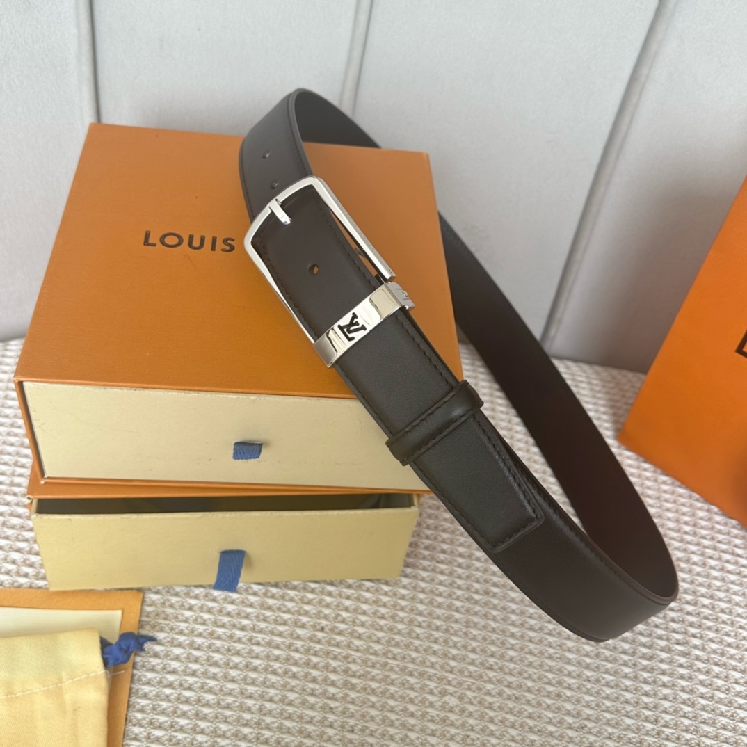 Louis Vuitton Replicas
 Belts Men Calfskin Cowhide