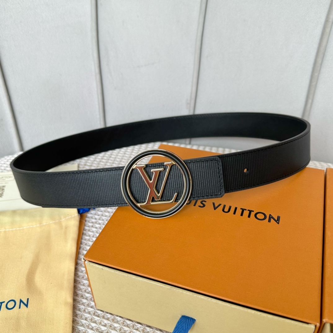 Louis Vuitton Belts Calfskin Cowhide