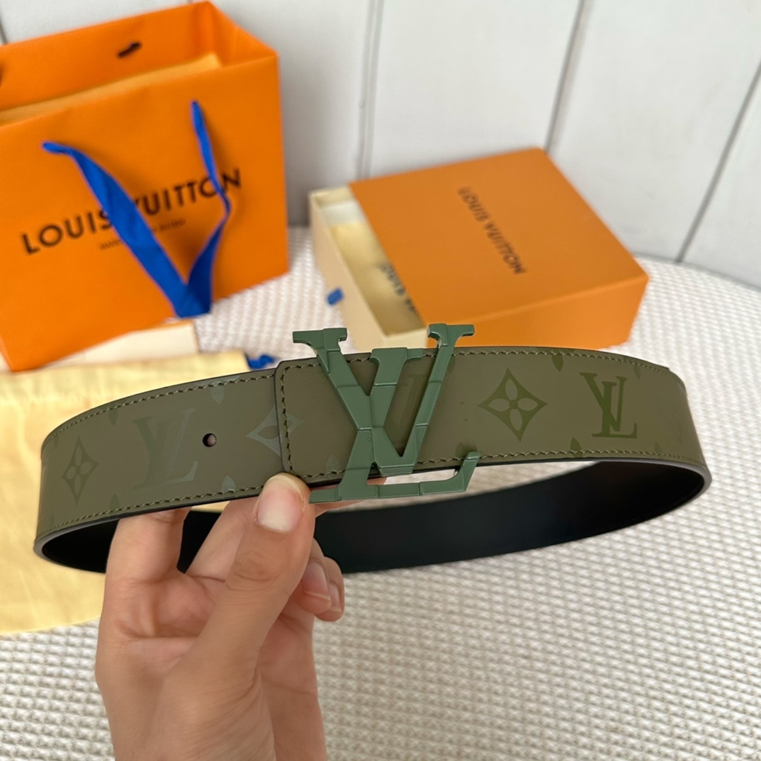 Louis Vuitton Belts Splicing Patent Leather Spring/Summer Collection