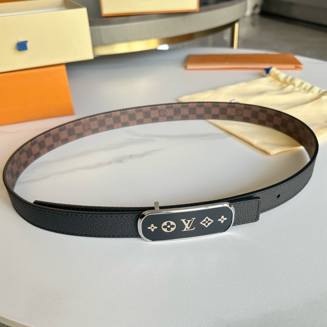 Louis Vuitton Belts Women Calfskin Cowhide