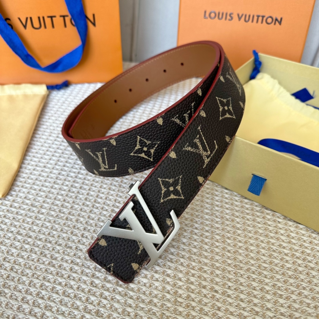 Louis Vuitton Belts US Sale
 Lychee Pattern Men Calfskin Cowhide