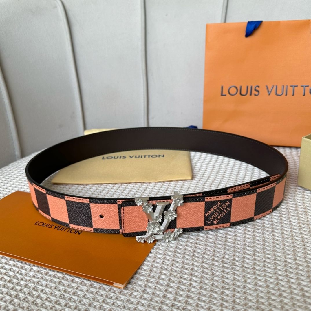 Louis Vuitton Copy
 Belts Brown Men Calfskin Canvas Cowhide