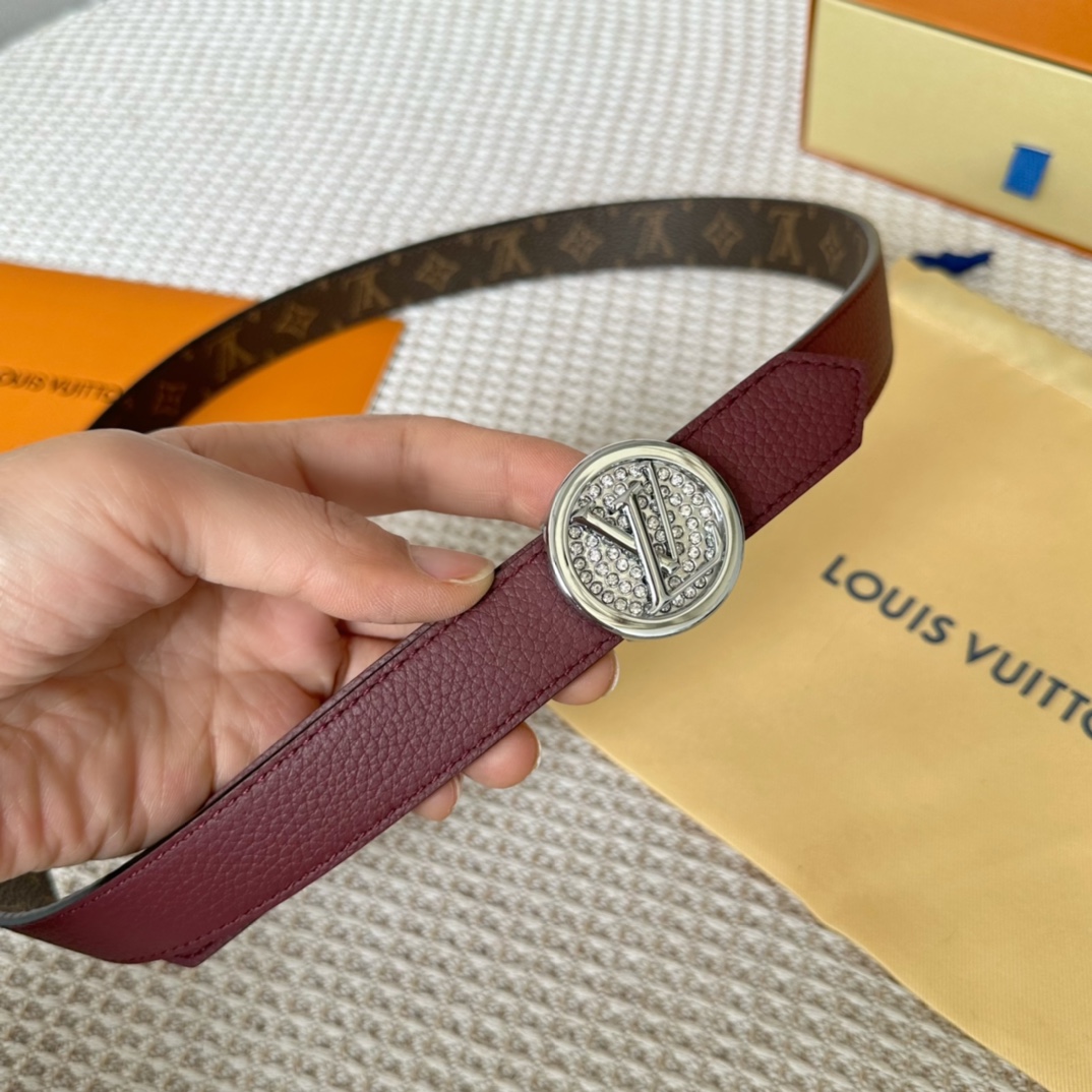 Louis Vuitton Belts Women Calfskin Cowhide