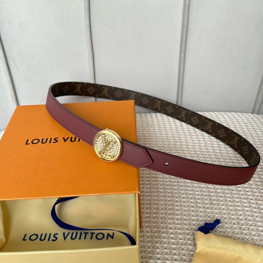 Louis Vuitton Belts Women Calfskin Cowhide