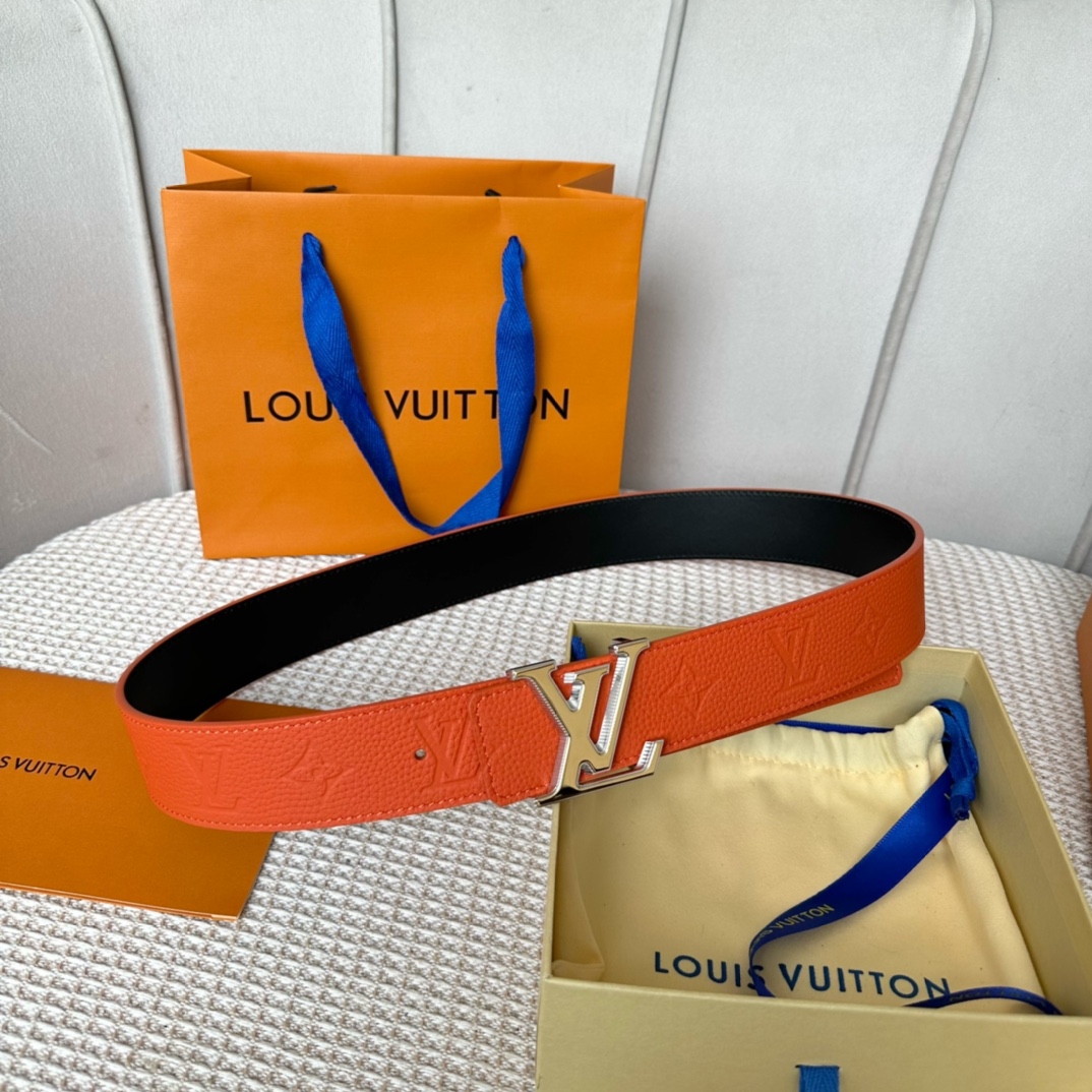 Louis Vuitton Belts Calfskin Cowhide