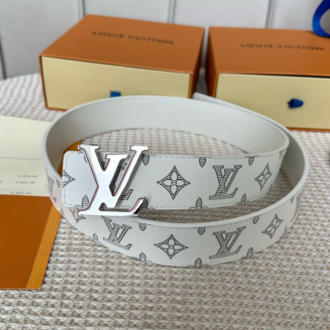 Louis Vuitton Belts Calfskin Cowhide