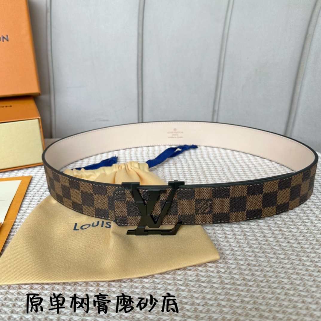 Louis Vuitton Belts Canvas Frosted