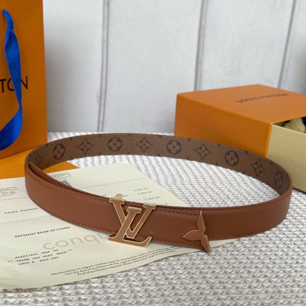 Fake High Quality
 Louis Vuitton Belts Women Calfskin Cowhide Fall Collection