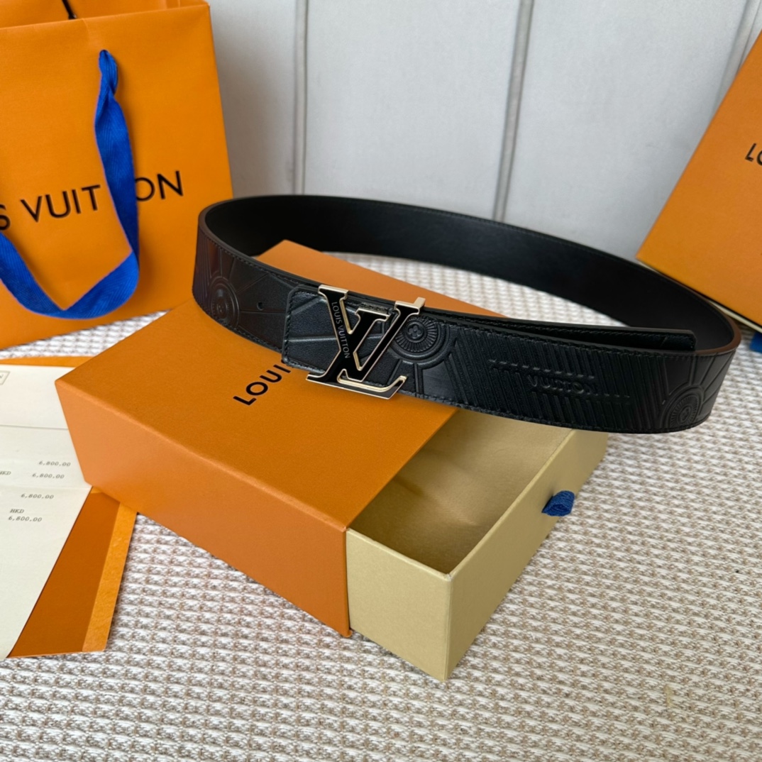 Louis Vuitton Belts Calfskin Cowhide