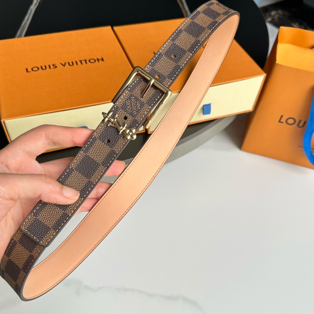 Louis Vuitton Cinturón Mujeres Lona Cuero de vaca Escarcha