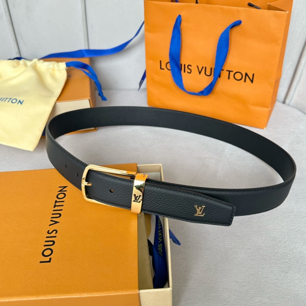 Louis Vuitton Gürtel Männer Kalbsleder Rindsleder