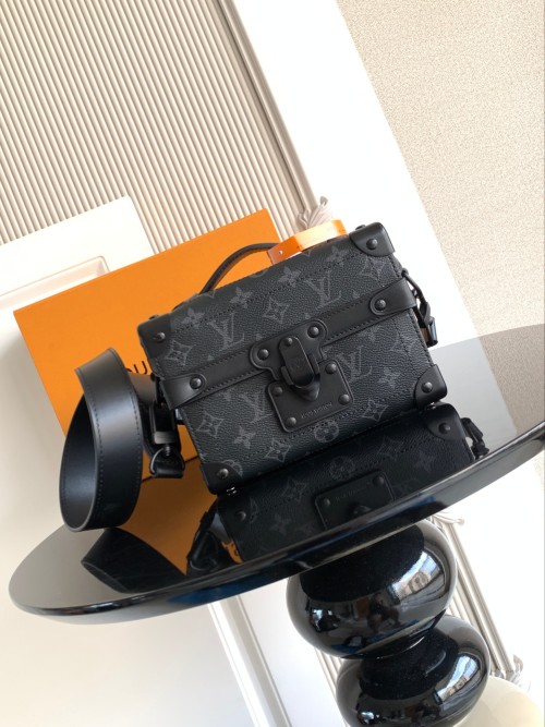 Louis Vuitton Soul Trunk Monogram Eclipse Bag, Compact Crossbody, M44480 1 Louis Vuitton Soul Trunk Monogram Eclipse Bag, Compact Crossbody, M44480