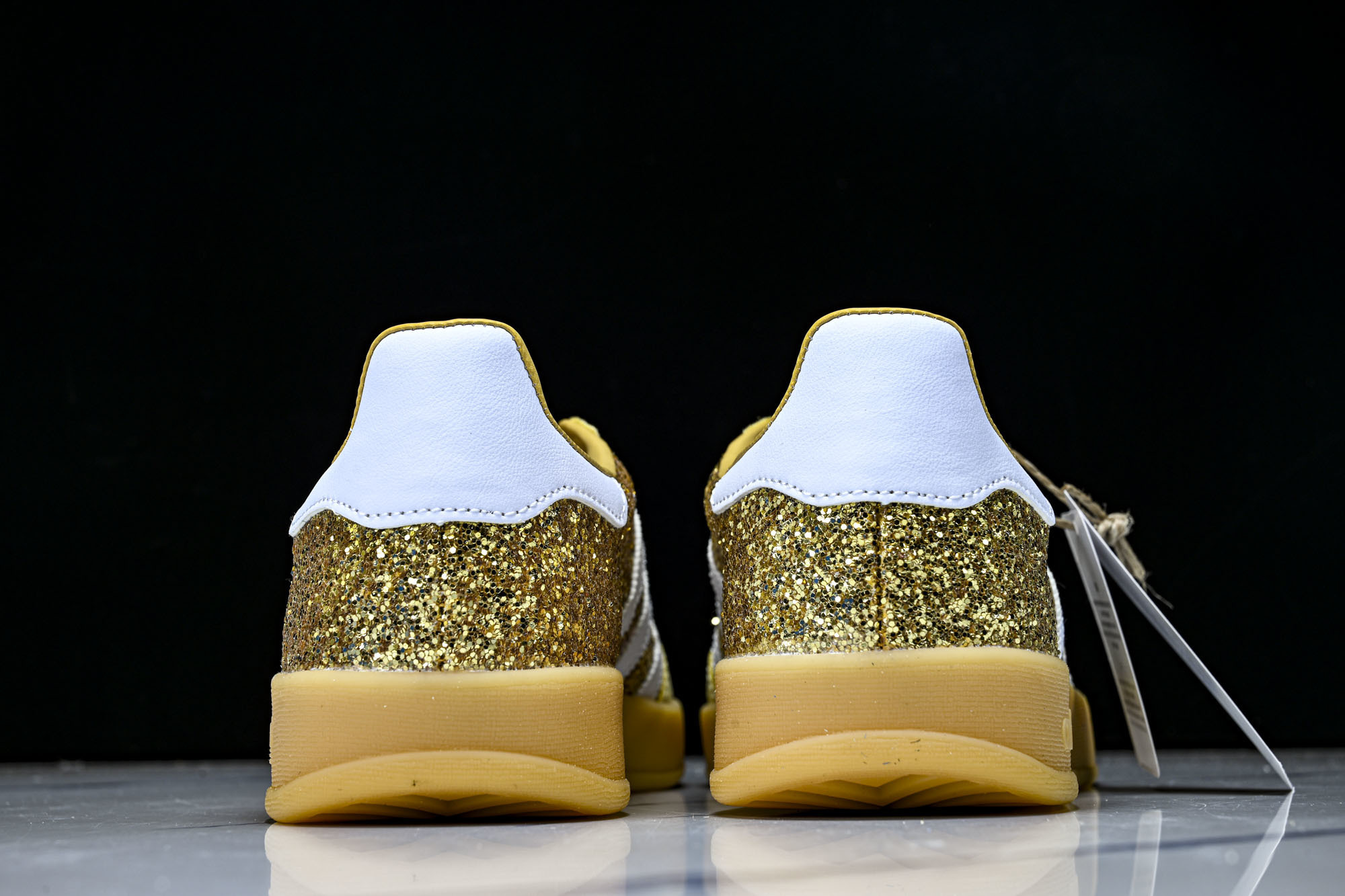 Adidas Originals GAZELLE INDOOR DIY 三叶草复古休闲防滑耐磨低帮板鞋亮