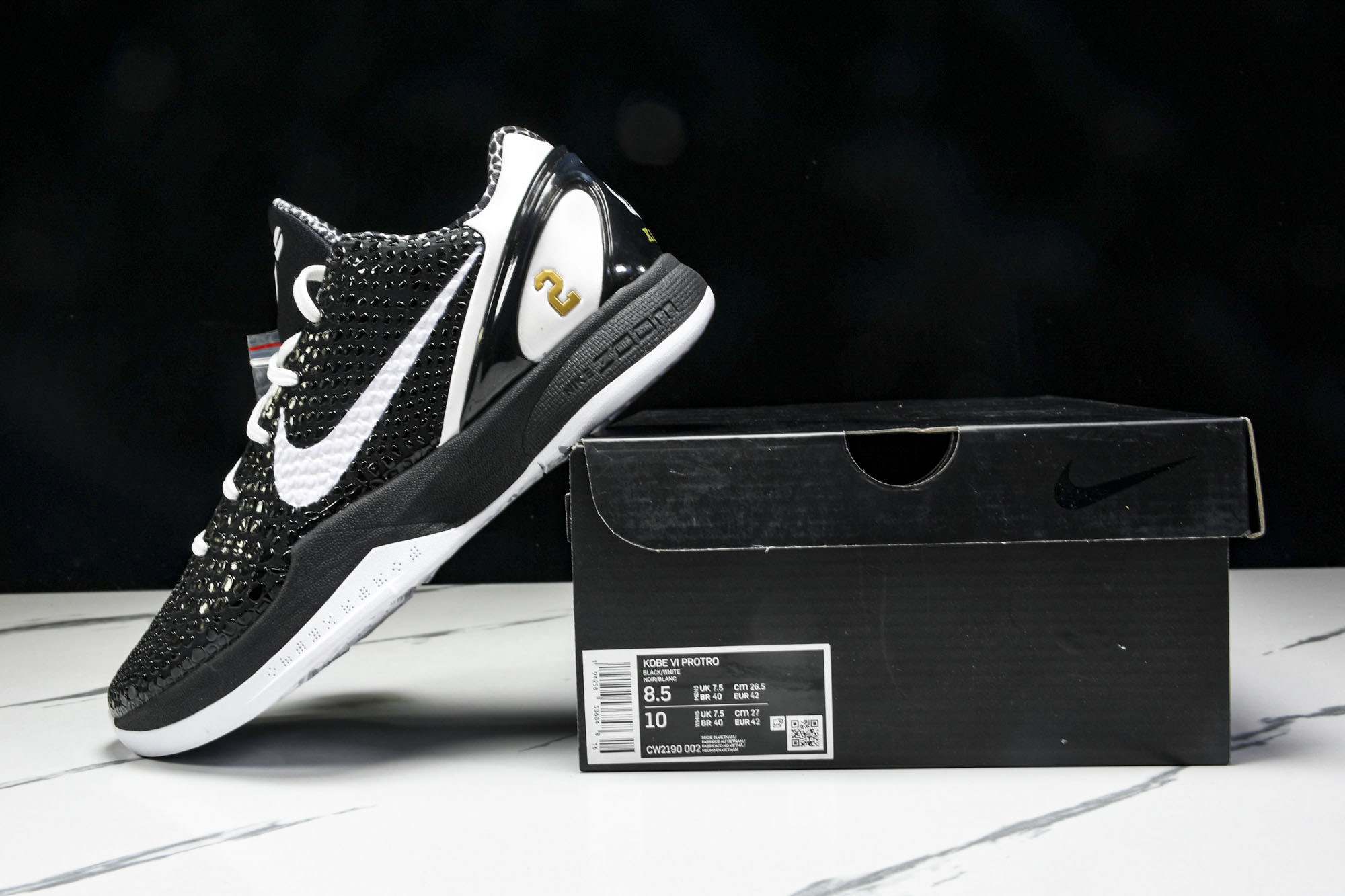 纯原-NK Kobe 6 Protro‘Mambacita Sweet 16’黑白 GiGi 曼巴基金会