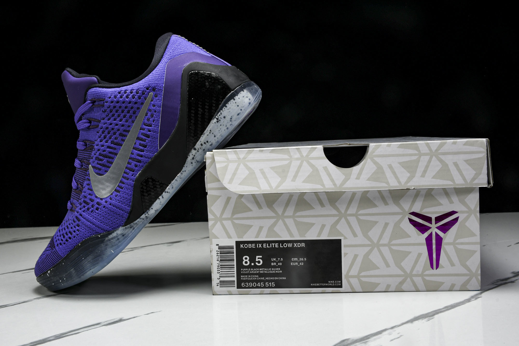纯原-NK Kobe 9 Elite Low XDR Beethoven 葡萄灰 51540 40.5 