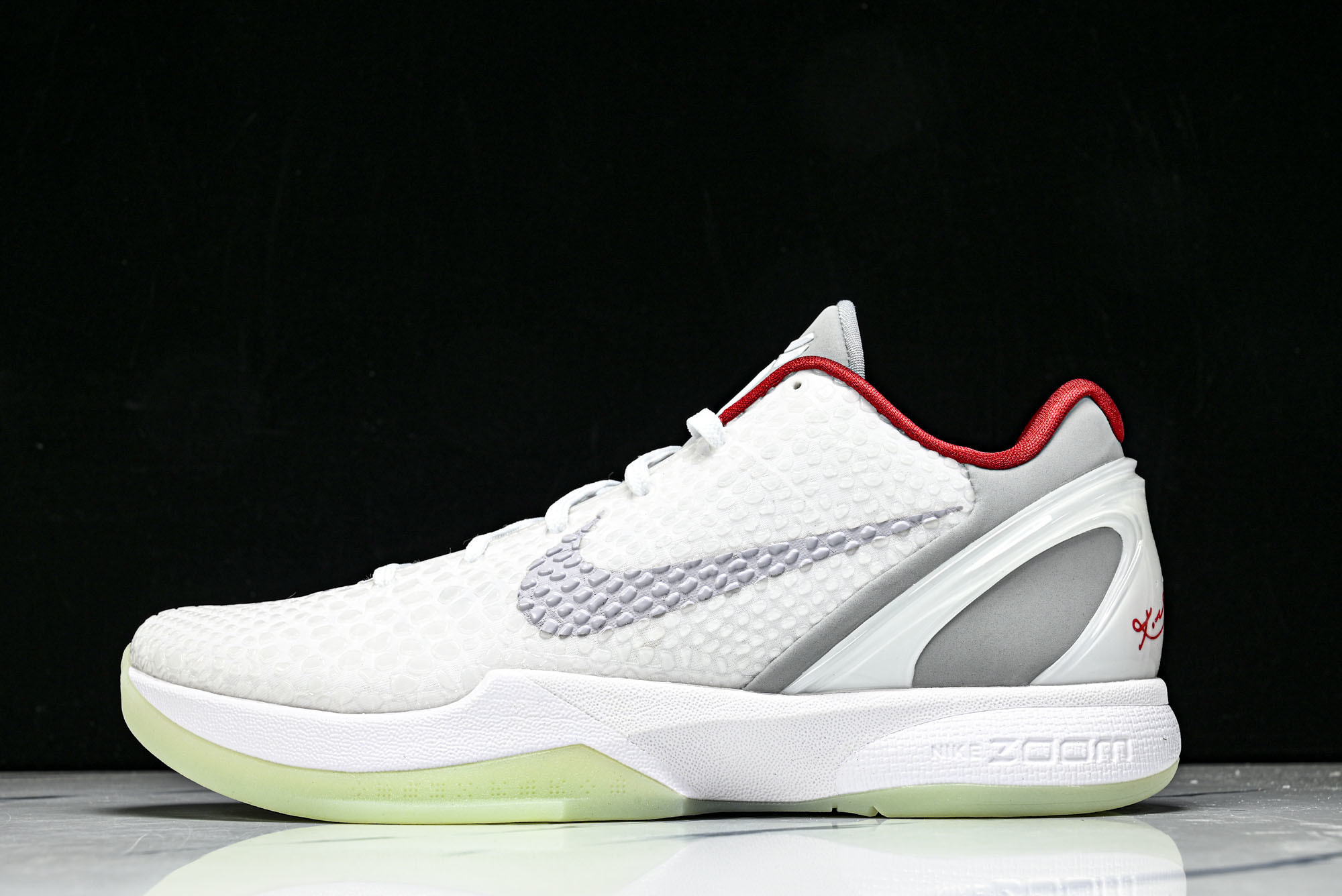 纯原-NK Zoom Kobe 6 Protro Whiteorchidee Nouvel 白红 DJ5