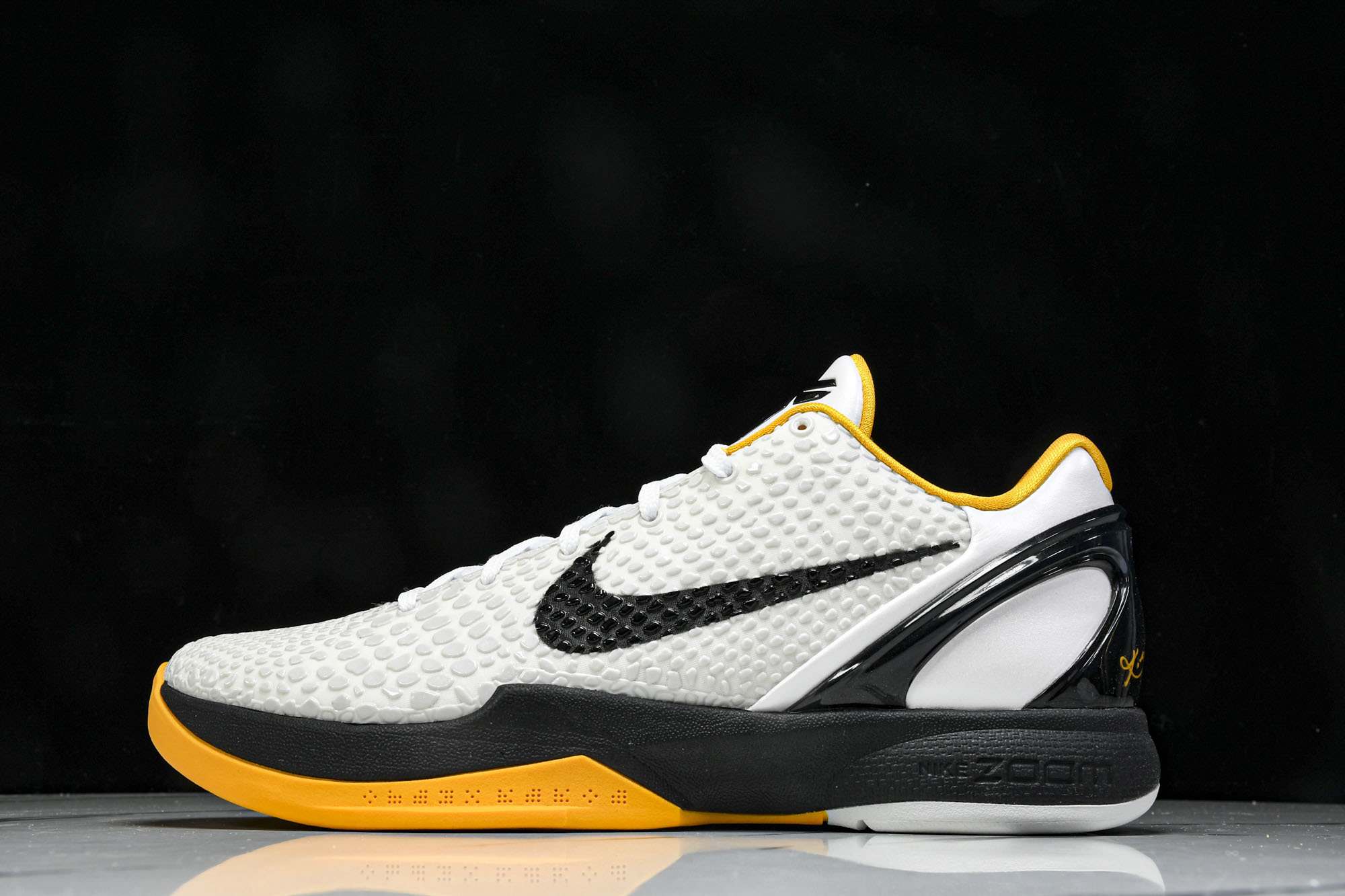 纯原-Nk Kobe 6 Protro“White Del Sol”蛋白黄 季后赛 2021复刻 CW2