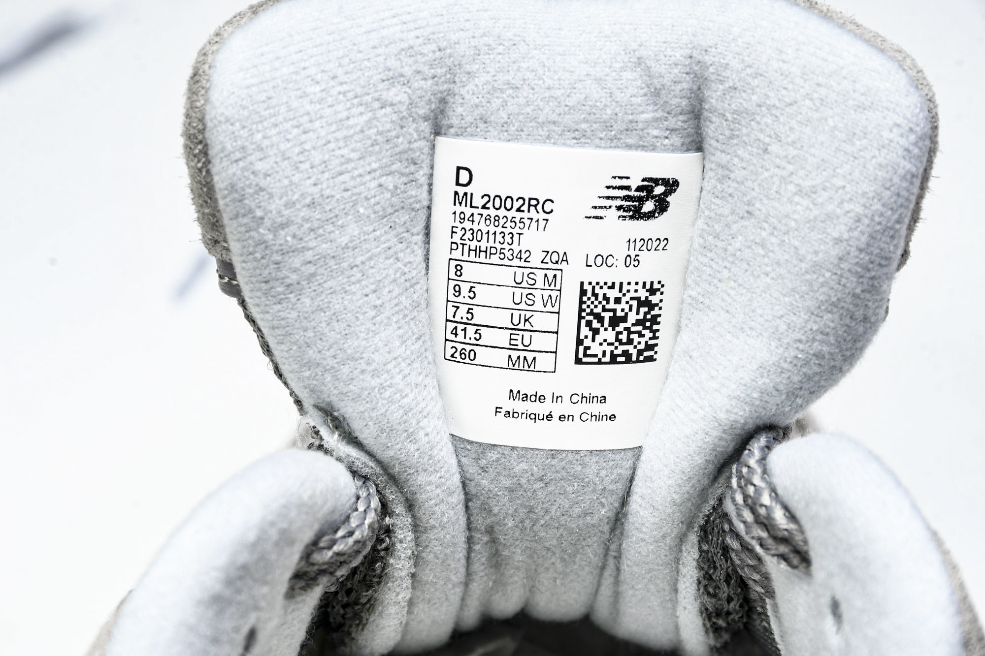 美产 New Balance 2002R ＂Reflned Future＂灰色 ML2002RCsize