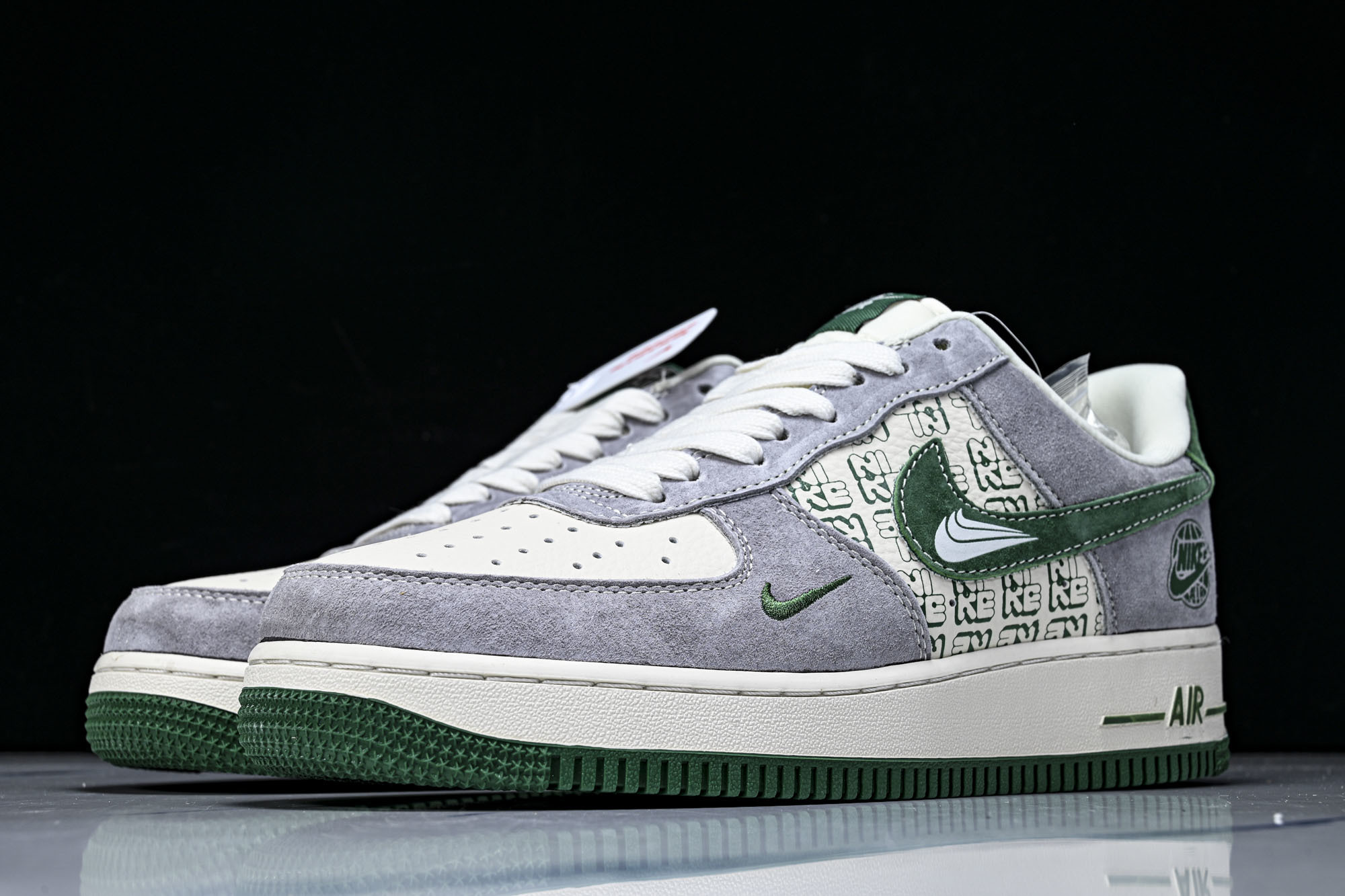 Nike Air Force 1'07 Low 灰绿满印 空军一号低帮休闲板鞋 DW8806-00236