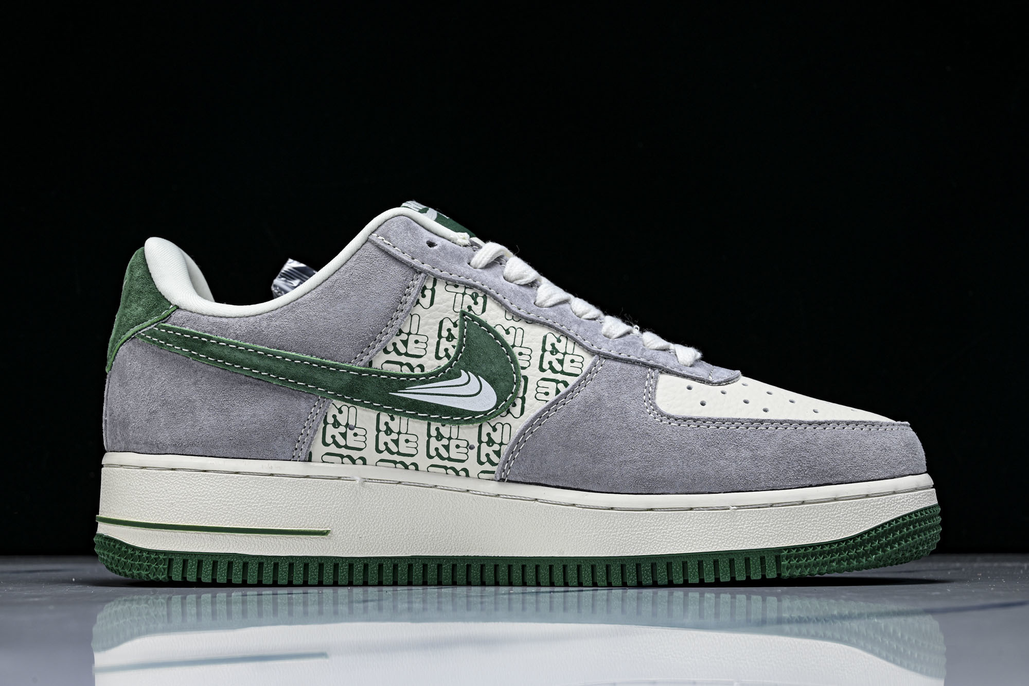 Nike Air Force 1'07 Low 灰绿满印 空军一号低帮休闲板鞋 DW8806-00236