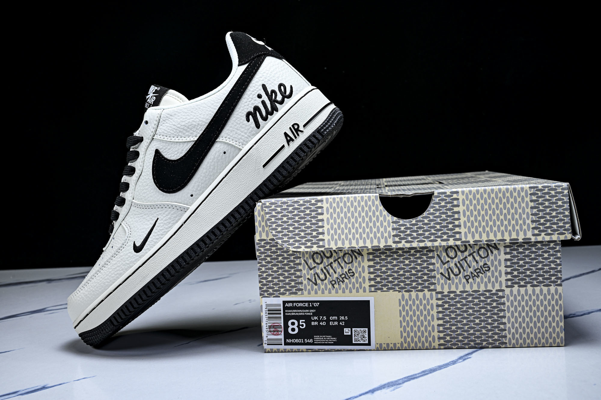 Nike Air Force 1'07 Low 米白黑 空军一号低帮休闲板鞋 NH0601-54625#