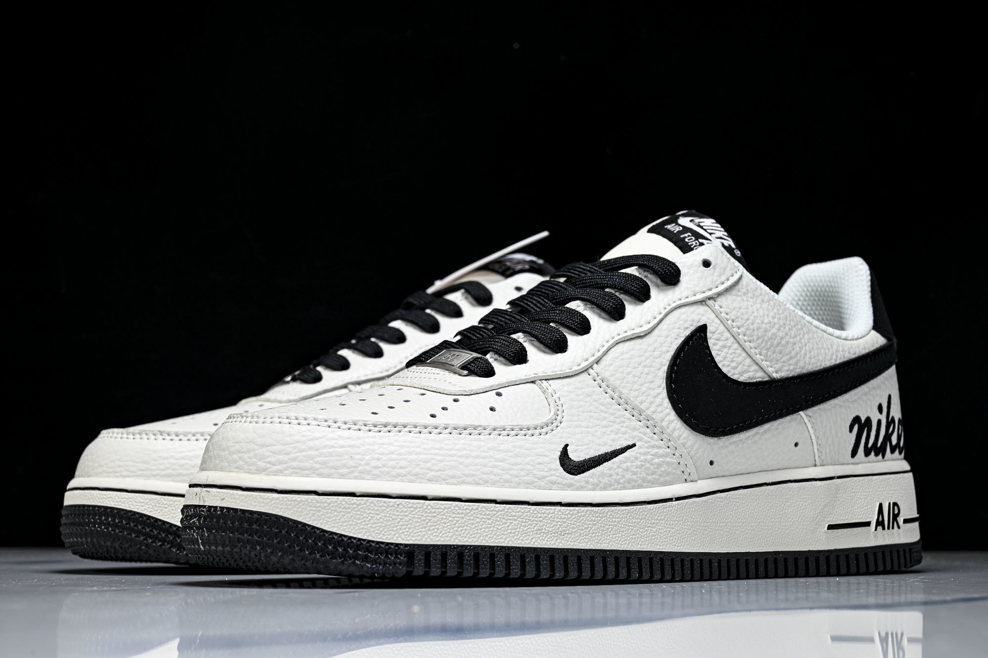 Nike Air Force 1'07 Low 米白黑 空军一号低帮休闲板鞋 NH0601-54625#