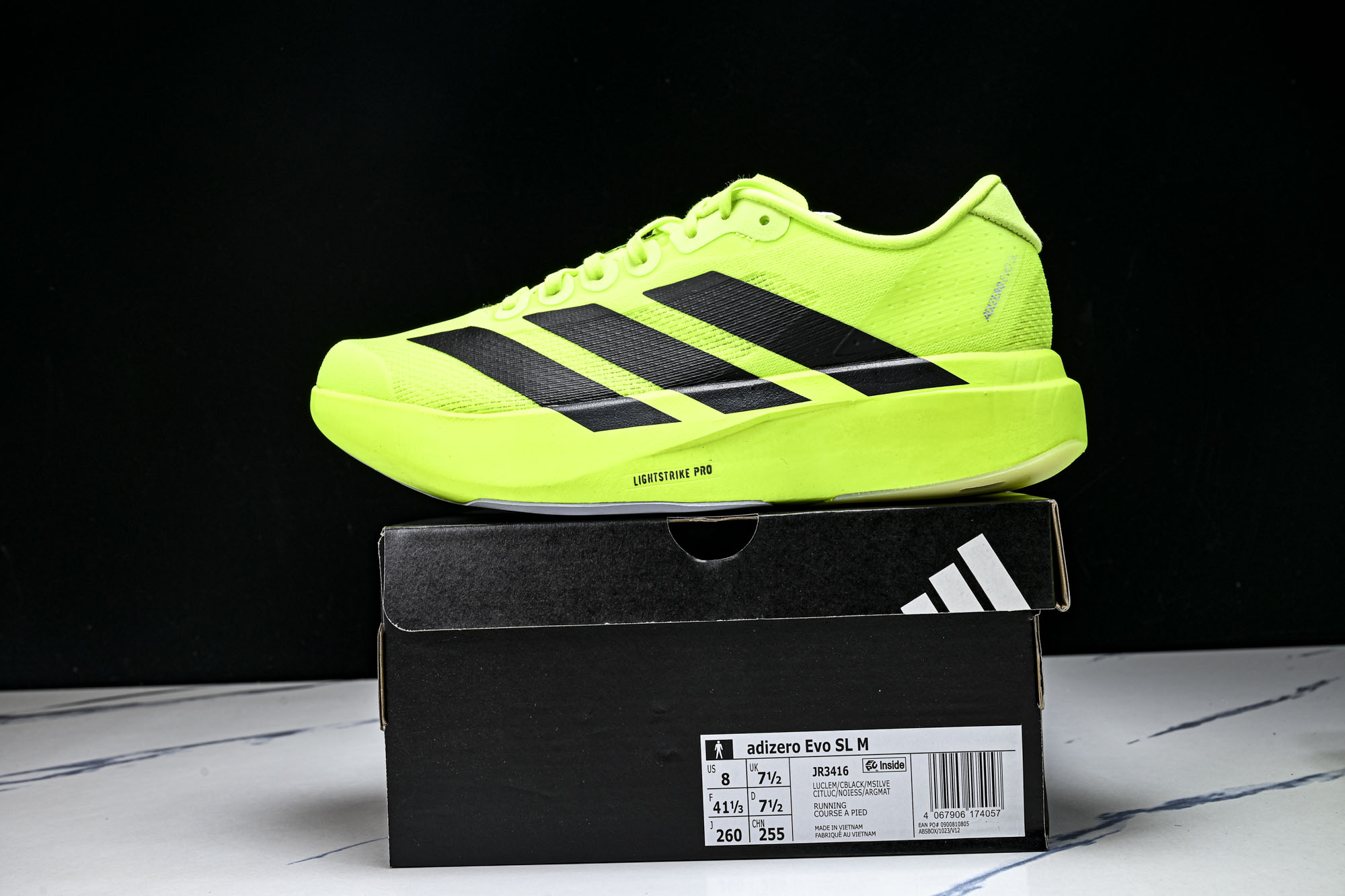 Adidas Adizero Evo SL 阿迪超轻透气缓震跑鞋jp-3416#步步惊艳，十年一步。36