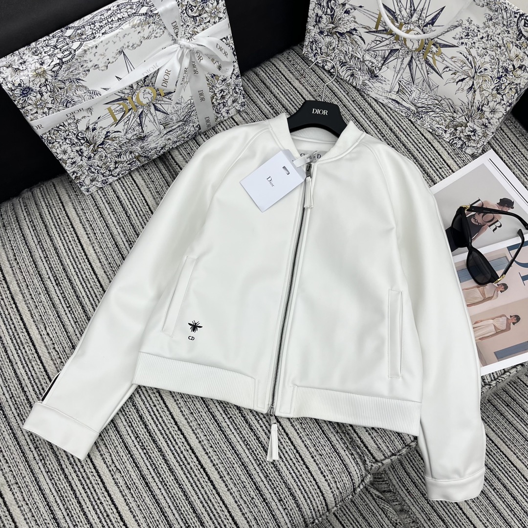 Dior Clothing Coats & Jackets White Printing Spring Collection
