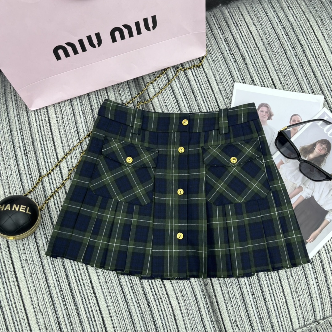 MiuMiu Clothing Skirts Wool Spring Collection