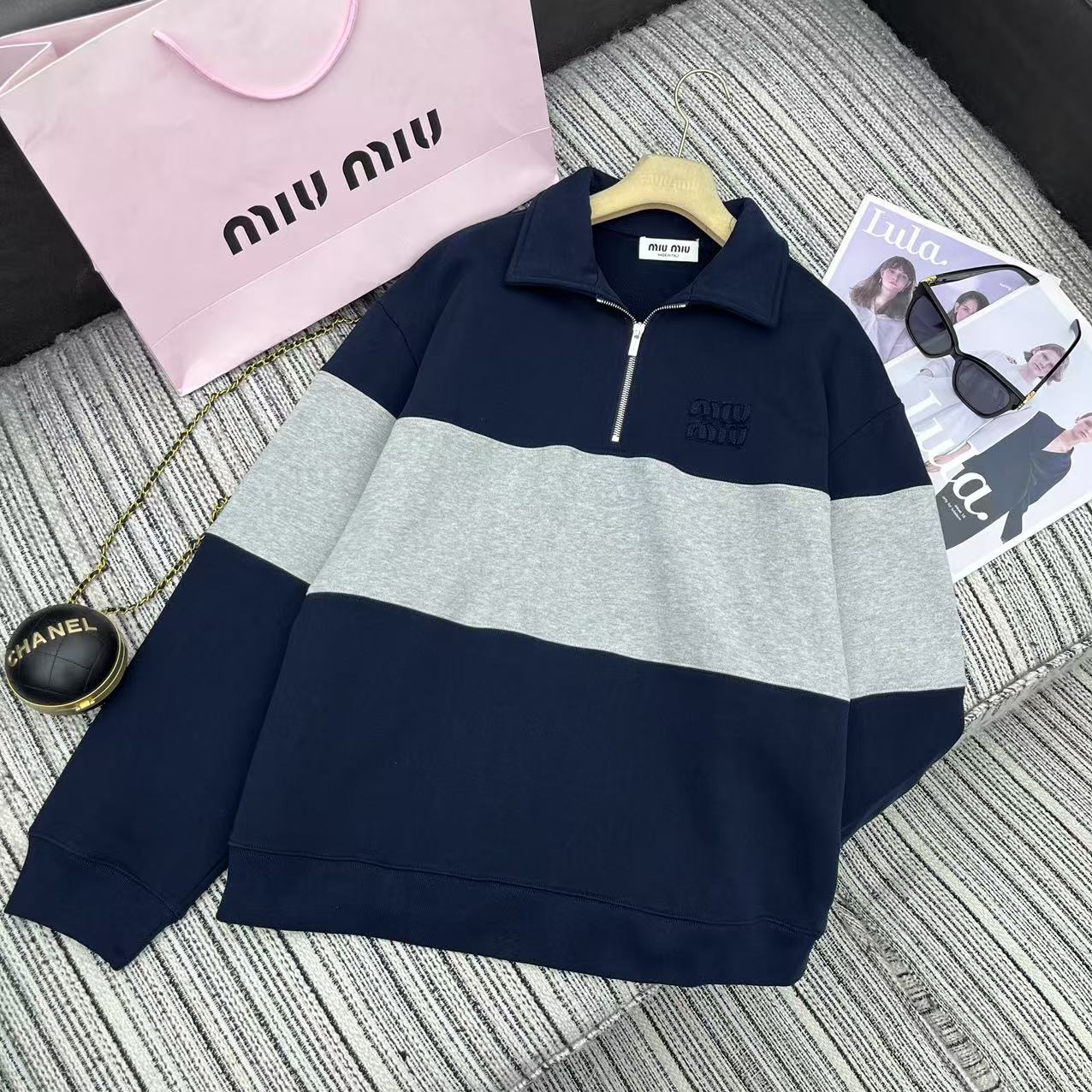 High-End P587 Original Rag: Miumi *25Ss Early Spring Collection in Pure Cotton