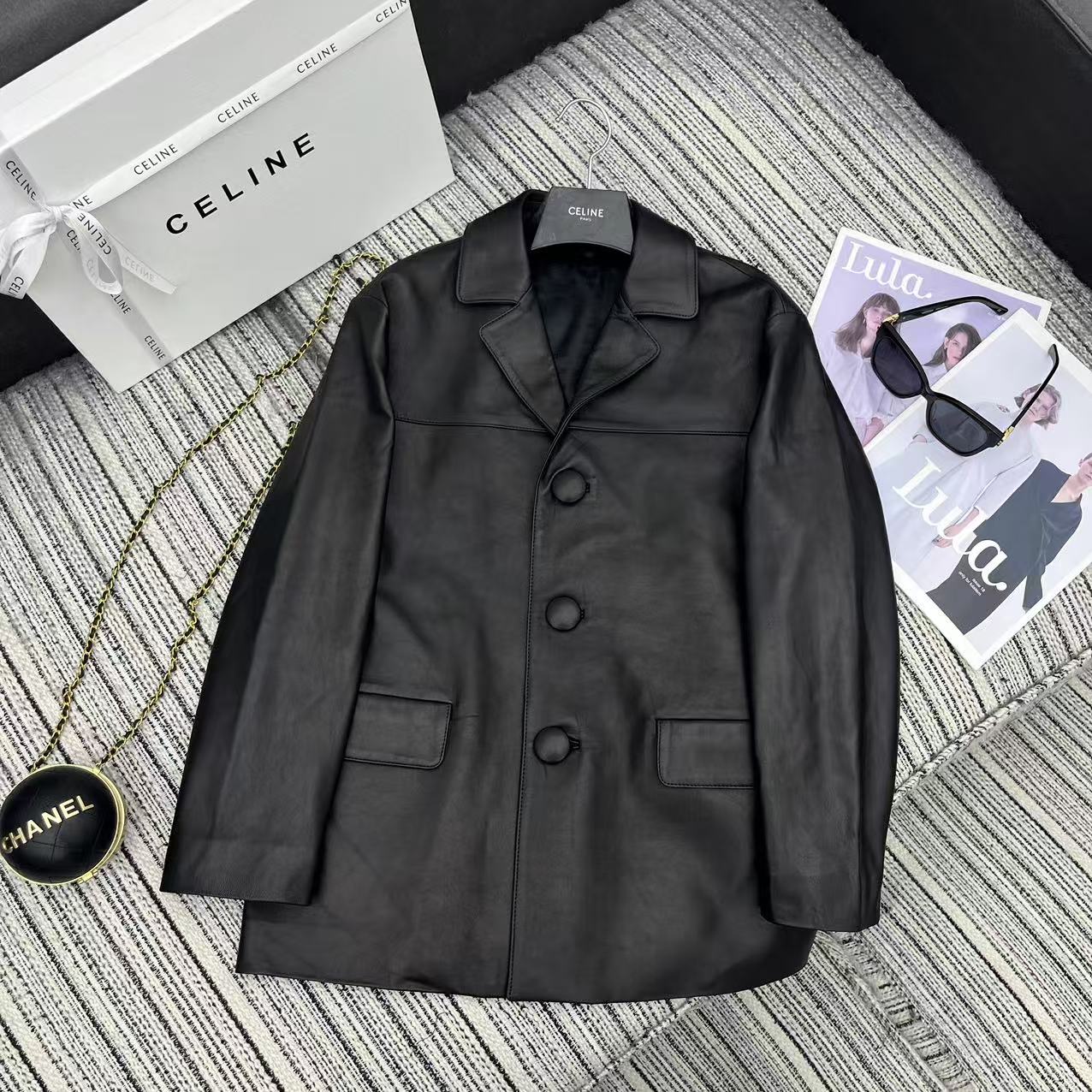 “Rag-Proof Dust-Proof Bag: 25-Year Early Fall Series for Lamb Coat with Big Button” - 图片 1