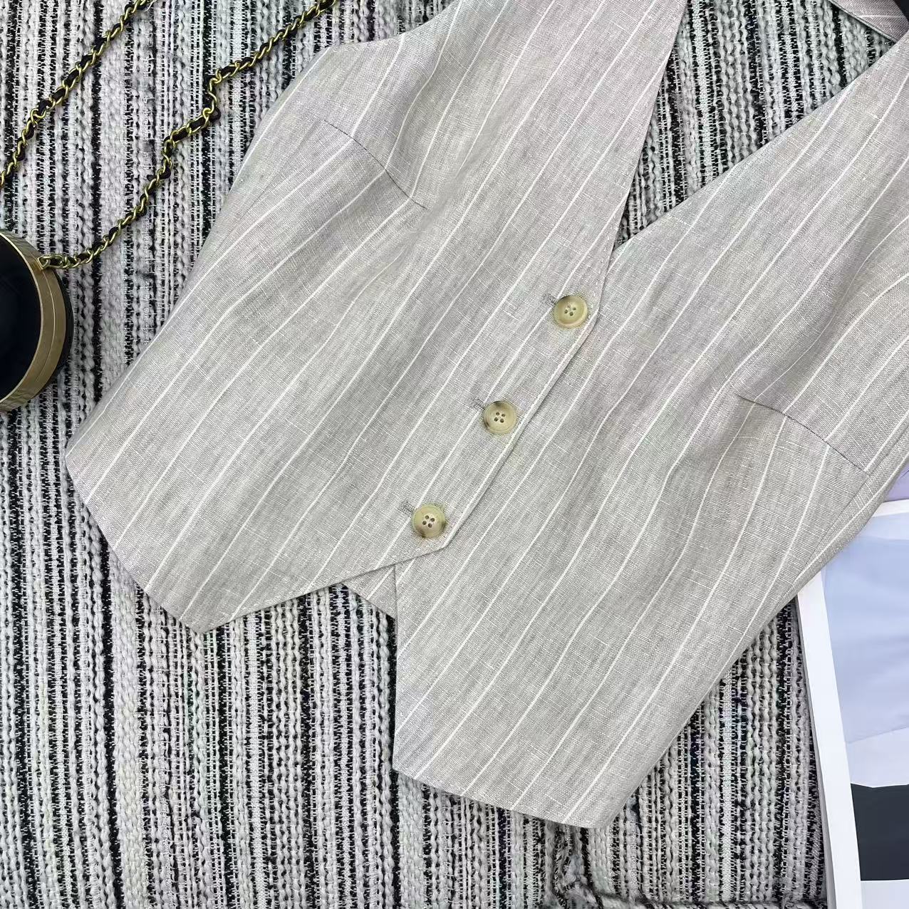 “Max* New Striped Female Suit Recommended for 25-Year Early Spring and Summer Series” - 图片 7