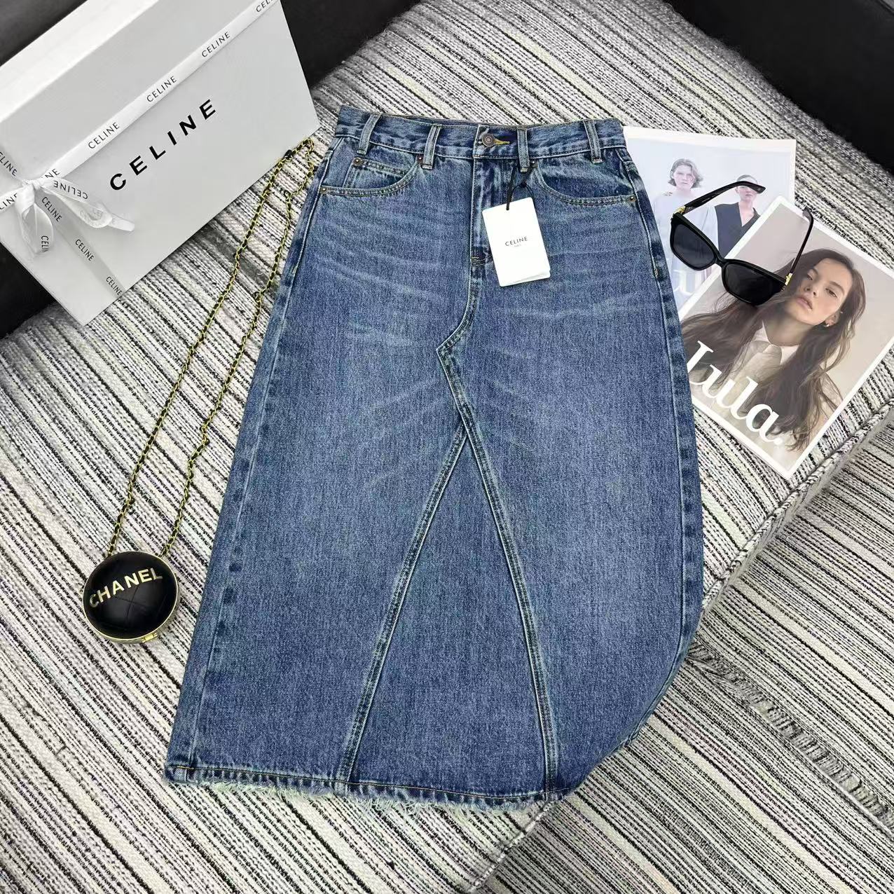 25-Year Spring-Summer Series: New Cowboy Half-Dress with Water Wash Color – Female Packaging Recommendation - 图片 1