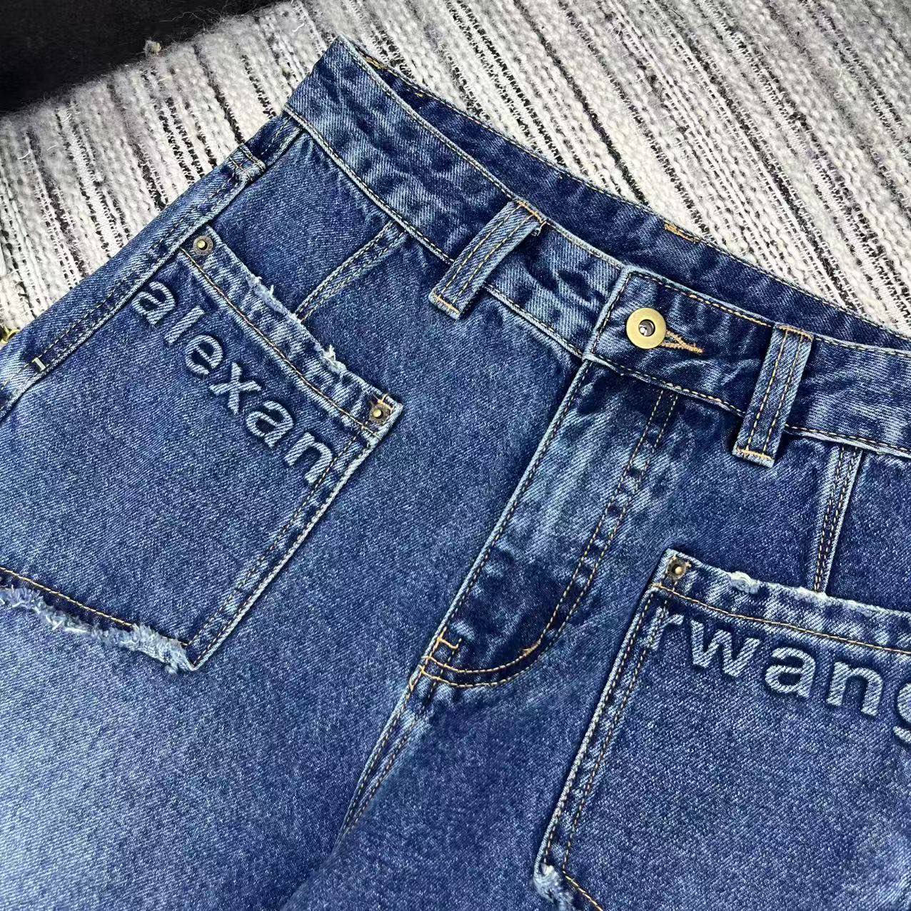 “Hard-Core Female Suit: 25-Year Autumn Series Ale* New Letter Machete Jeans SML” - 图片 3