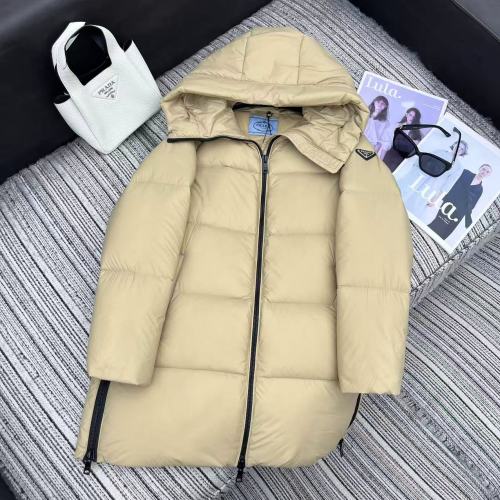 Prada Women's Hooded Mid-Length Down Jacket - Fall/Winter Collection 17 Prada Women's Hooded Mid-Length Down Jacket - Fall/Winter Collection
