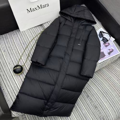 MaxMara Hooded Long Down Coat - 90 White Goose Down Filled - S-XL 2 MaxMara Hooded Long Down Coat - 90 White Goose Down Filled - S-XL