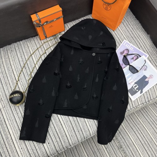 Hooded Double-Faced Cashmere Embroidered Jacket - Elegant & Stylish 7 Hooded Double-Faced Cashmere Embroidered Jacket - Elegant & Stylish