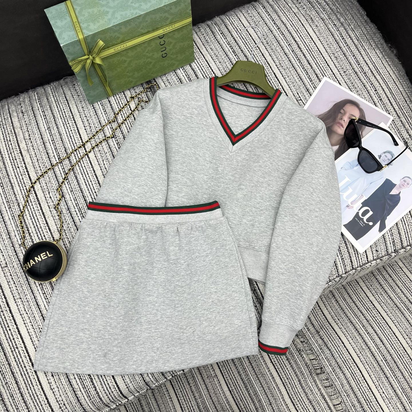 NO:722683,A set of matching,Gucci-clothing,gucci,19860909一套搭配,古驰-服装,gucci,,Women's clothing