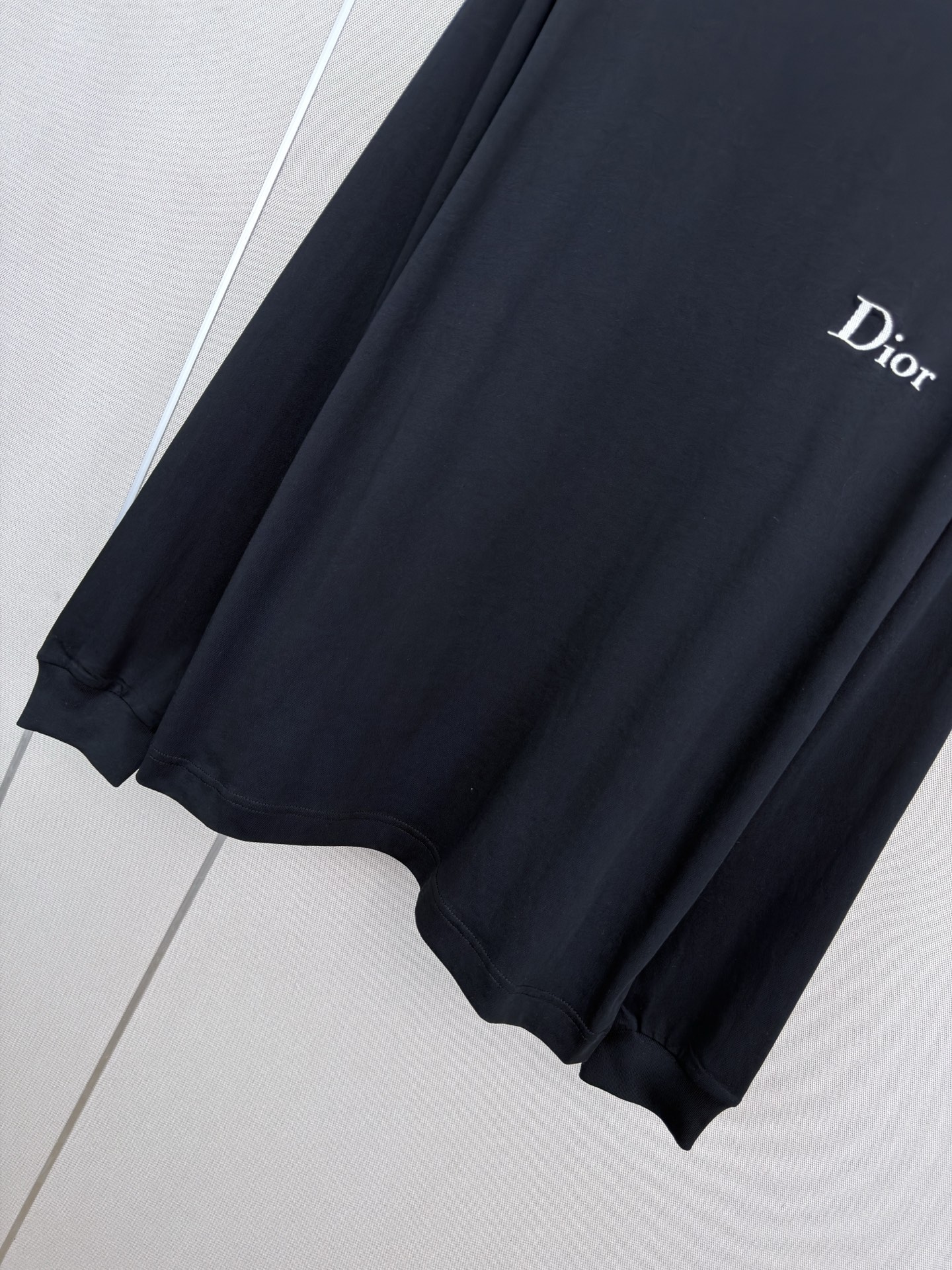 Dior Black Logo Long Sleeve T-Shirt