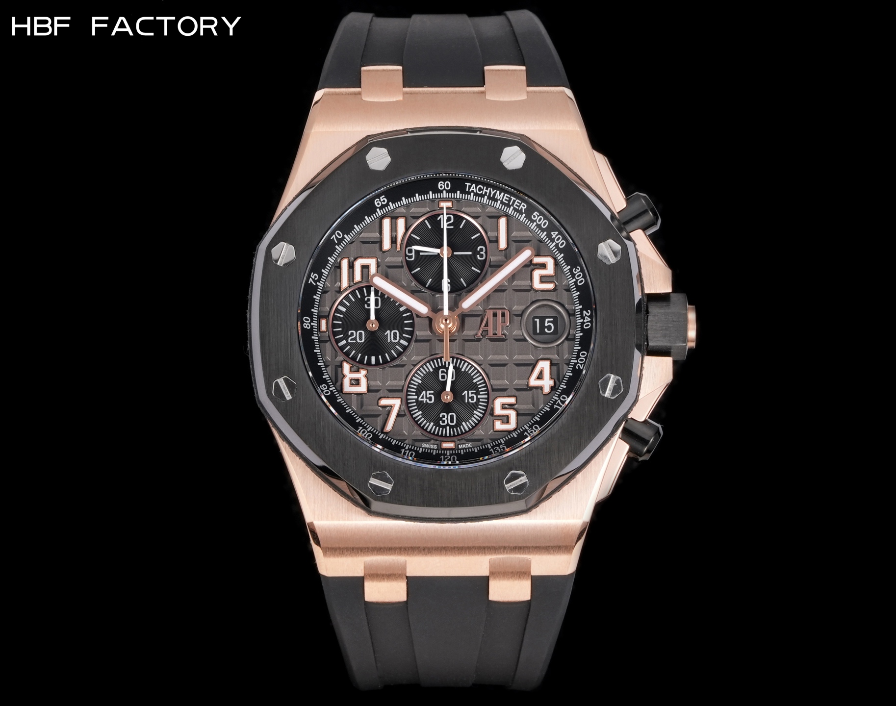 NO:339074,Unified HBF FACTORY Royal Oak Offshore Series 26238: Top-up work eliminates fake at first sight