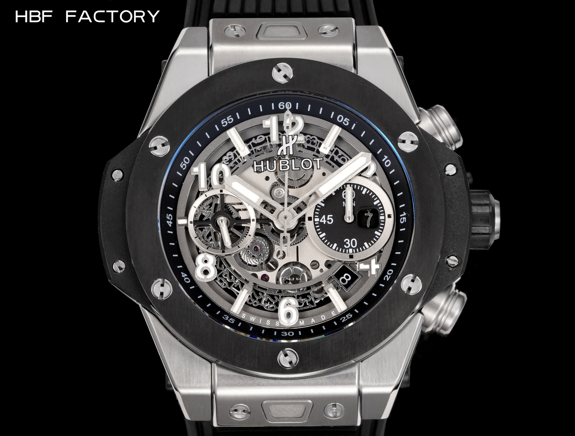 “Hublot Big Bang V2 Edition 316L Steel Material Timesheet Design with HUB 1242 Movement Retrofitting” - 图片 2