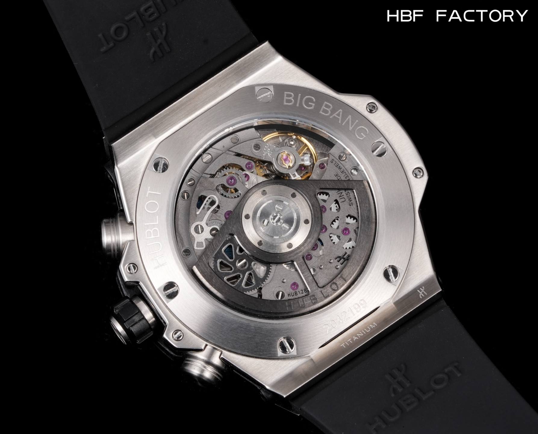 “Hublot Big Bang V2 Edition 316L Steel Material Timesheet Design with HUB 1242 Movement Retrofitting” - 图片 8
