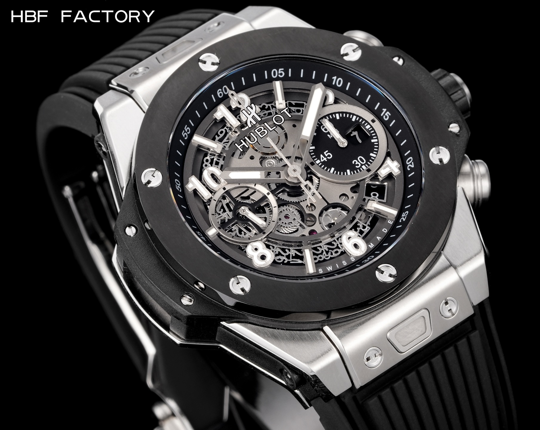 “Hublot Big Bang V2 Edition 316L Steel Material Timesheet Design with HUB 1242 Movement Retrofitting” - 图片 3