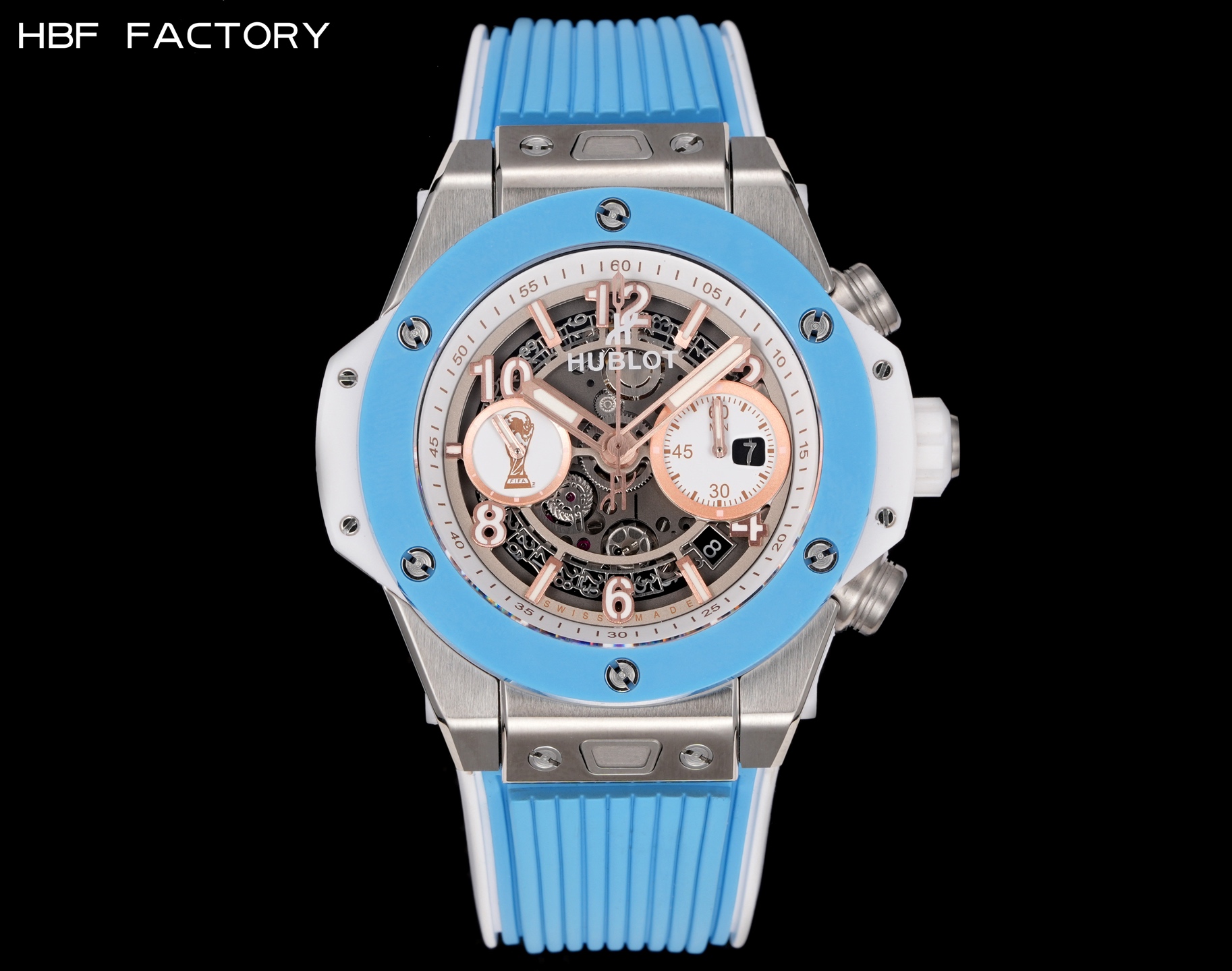 “Hublot Big Bang 3795HBF V2 Edition: Courageous Design with Modified HUB 1242 Movement and Natural Rubber Bands”